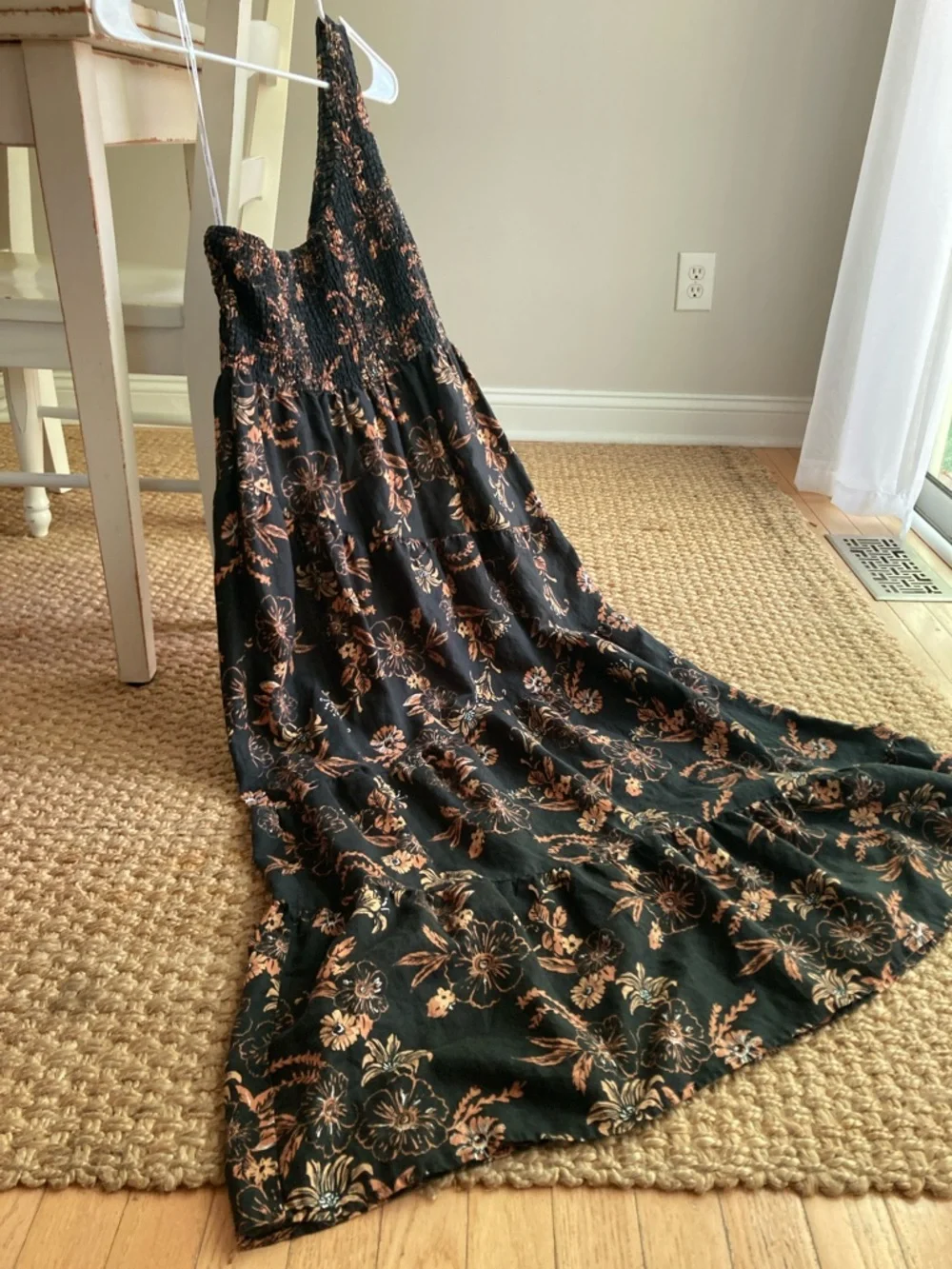 New: Charlie Holiday. Pamela Smocked One Shoulder Maxi Dress. Size 10